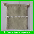 Quanzhou drawstring jute bag, mini linen bag